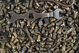 Meccano parts by Eduard de Kam