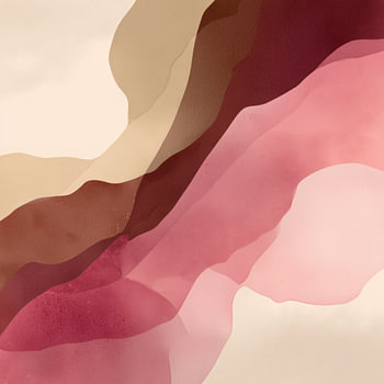 Abstracte golvende roze en bordeaux tinten