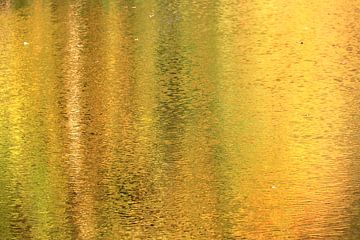 Herfst kleuren in het water abstract natuur kunst van Bobsphotography