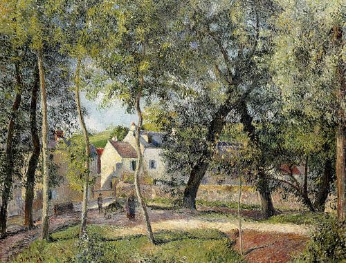 Camille Pissarro,Landschap bij Osny bij de Drinktrog