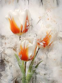 Tulips in abstract character by Bert Meijer