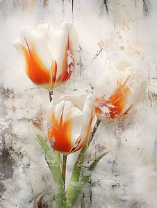 Tulpen in abstrakter Form von Bert Meijer