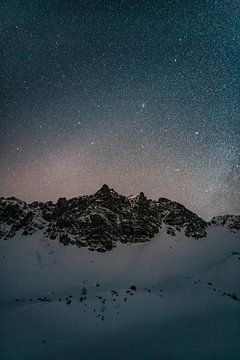 Sternen Himmel über den Tannheimer Bergen von Leo Schindzielorz