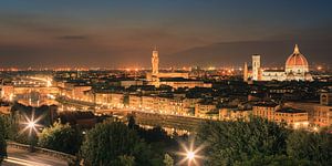 Florence vue de la Piazzale Michelangelo sur Henk Meijer Photography