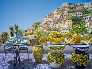 Blick auf Positano (Amalfiküste)