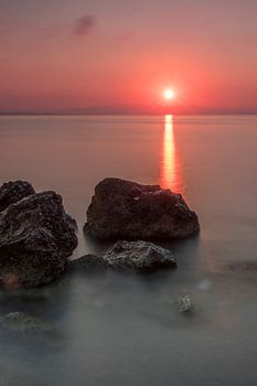 Ochtend licht op het eiland Zakynthos