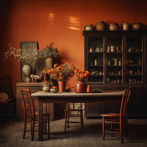 Esthetisch stilleven van fernlichtsicht