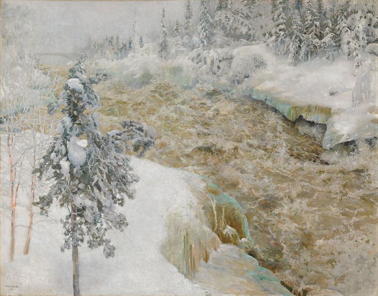 Imatra en hiver, 1893, Akseli Gallen-Kallela par Des maîtres magistraux