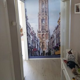 Klantfoto: De Domtoren met de Zadelstraat in Utrecht van De Utrechtse Internet Courant (DUIC), als naadloos behang