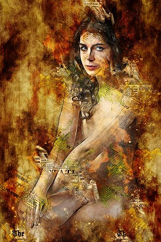 Sit down (erotiek, mixed media)