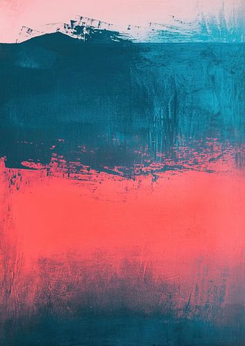 Œuvre d'art abstraite organique