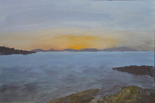 Lever de soleil à Faliraki Rhodes