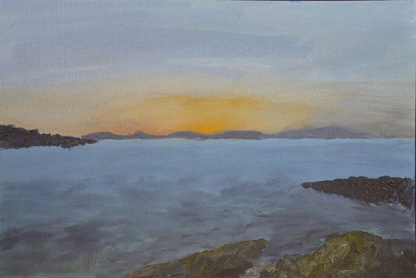 Sunrise Faliraki Rhodes by Detlef Georgi