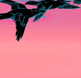 Japanischer Vogel Flug von Mad Dog Art