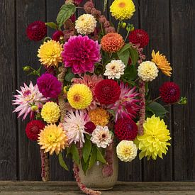 Dahlia kleurpluk van Ingrid De Laat- de Bont