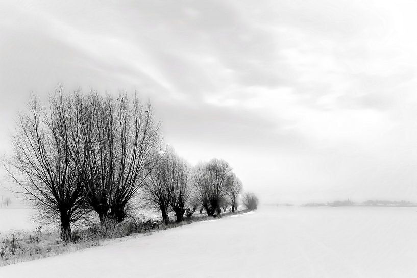 Schneelandschaft im Winter von Heiko Kueverling