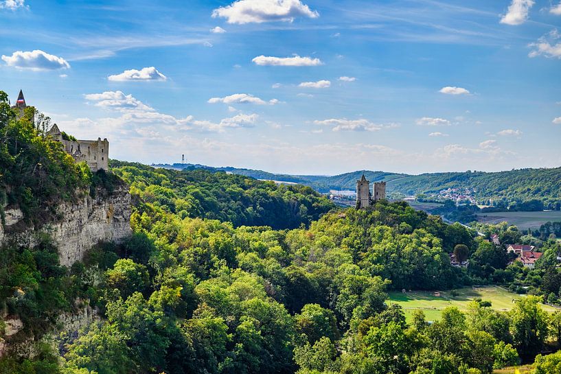A view of Saaleck Castle on the Saale by Andreas Völkel