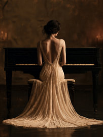 Une femme au piano sur IamHomeStudio