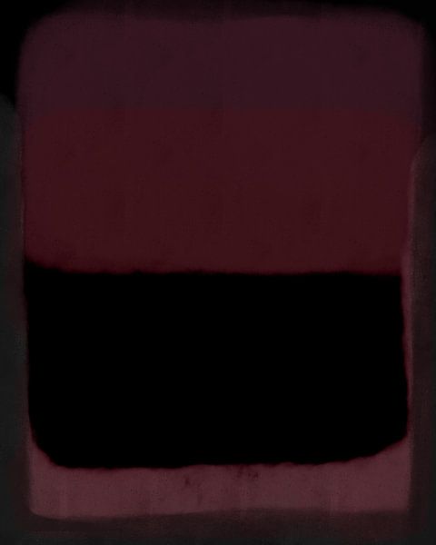Modern abstract art in dark pink, red, purple and black by Dina Dankers