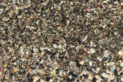 The colorful mega city without nature