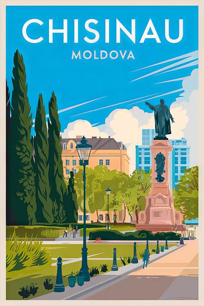 Chișinău, Moldova. by Poster Art Shop