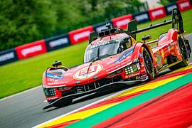 L'hypercar Ferrari 499P à Spa-Francorchamps