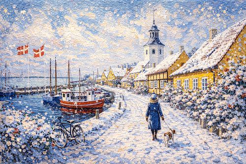 Dragor in Denemarken, een impressionistisch schilderij.