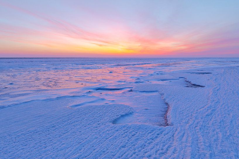 Eis auf dem Wattenmeer von Karla Leeftink