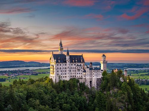 Schloss Neuschwanstein in Bayern, Deutschland von Michael Abid