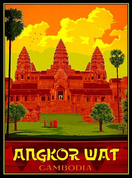 ANGKOR WAT : Weinlese Kambodscha von Maria Blair