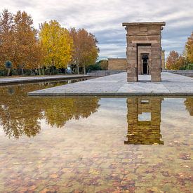 View of the Temple of Debod, in Madrid (Spain) in autumn. by Carlos Charlez