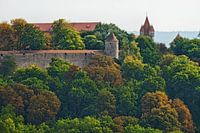 Rothenburg ob der Tauber in spetterende herfstkleuren