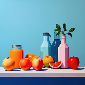 Obst in der Küche malen | Moderne Malerei