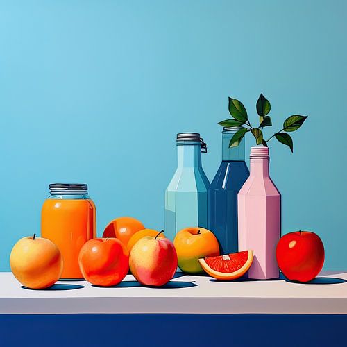 Obst in der Küche malen | Moderne Malerei