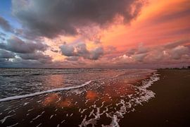Dunes et plage sur la côte des Pays-Bas sur Dirk van Egmond