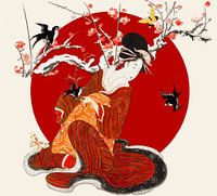 Geisha und ihre Vögel
