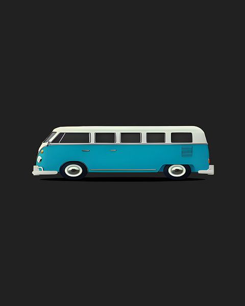 The Blue Car by Art Kingdom