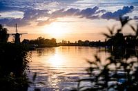 Rijsoord bei Sonnenuntergang