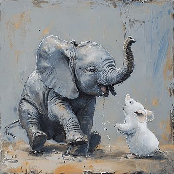 sprookje van het olifantje en de muis van LidyStuit