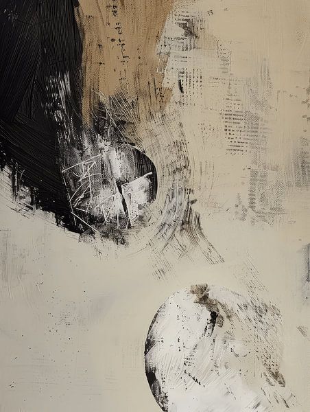 Modern and abstract in wabi-sabi style by Japandi Art Studio