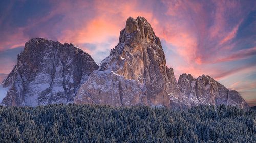 Dolomites au coucher du soleil