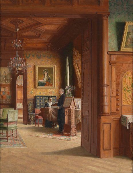 Carl Probst Carl Probst with his wife Gisela at the piano by Creative Masters Old Masters