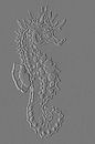 Seahorse ( drawing ) in stone effect by Jose Lok thumbnail