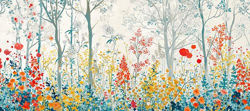 Abstract Bloemenveld