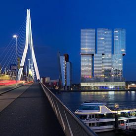 Kop van Zuid, Rotterdam bij nacht van Vincent van Kooten