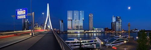 Kop van Zuid, Rotterdam de nuit sur Vincent van Kooten