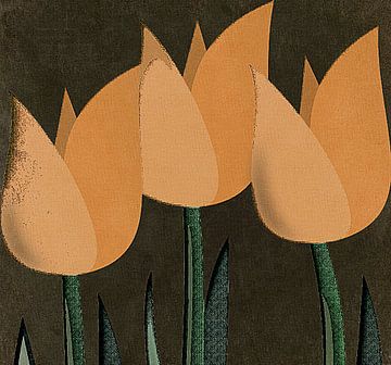 Drie tulpen van Kay Weber