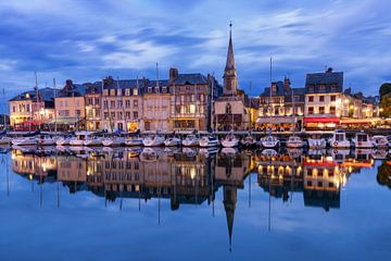 Avond in Honfleur, Normandië, Frankrijk van Adelheid Smitt