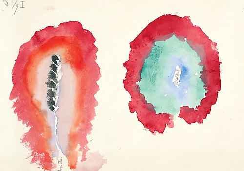Zwei Aquarellzellen