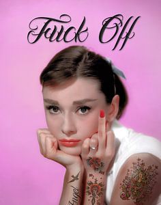 Audrey Fuck Off von Rene Ladenius Digital Art